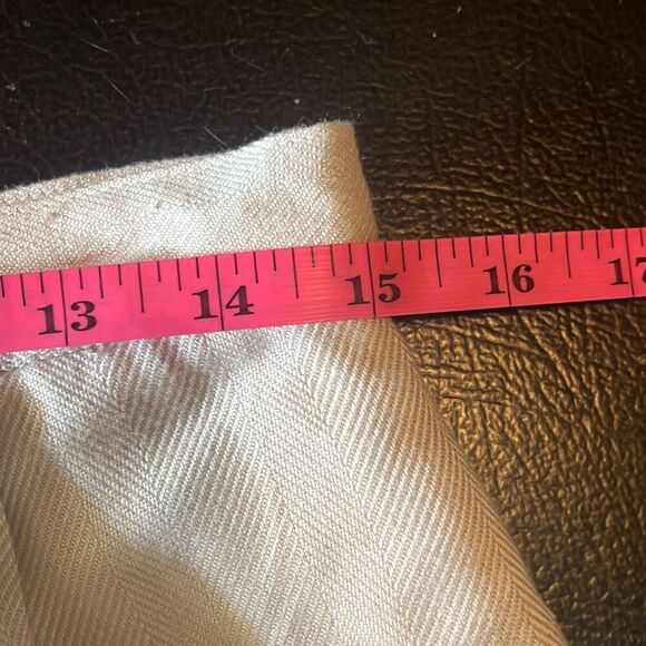 Glenbrooke Vtg 14 Cream Herringbone Pleated Midi Pencil Skirt‎ Lined Secretary - Picture 8 of 10